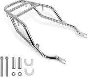 for W800 ABS W 800 Cafe Rear Luggage Rack Sissy Bar Shelf and Backrest Touring Tail Rail Storage Rack(Style2)