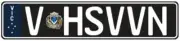 Commodore HSV VN Custom VIC Euro Number Plates - V-HSVVN - 520mm x 112mm