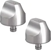 WB03X32194 WB03T10329 Stove Knobs Replacement Control Knob Compatible with GE Cafe Range Burner, Stainless Steel Cooktop Profile Gas Range Knobs Replace WB03X25889, AP5985157, 4920893, 2 Pack