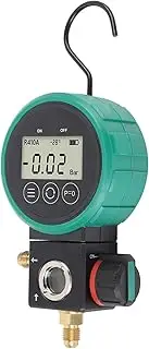 Digital Vacuum, Sensor HVAC Pressure Tester for R22, R32, R407C with Fast and Ball Valve Design, Timer Based Shutdown for Extended Use in HVAC Systems