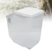 (15kg Capacity)Rice Barrel Food Grade PP Grain Storage Bin Thickened Sealed US