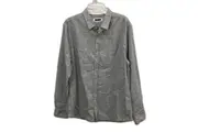 Jeanswest Grey Check Lined Long Sleeve Button Up Shirt Mens Size Large