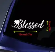 Handmade Blessed car Decal sticker