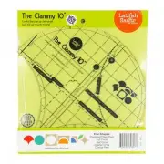 The Clammy 10-Inch Quilt Template by Latifah Saafir for Clamshell Circle Half-Ci