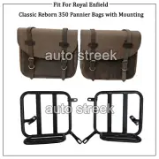 Fit For Royal Enfield Classic Reborn 350 Leather Tobacco Bags & Pannier Mounting (for: Royal Enfield)