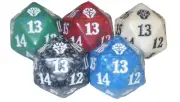 Life Counter ~ Dominaria United ~ Set of 5 Spindown D20 Dice