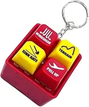 [Gmokluytw] Safety Keychain – Compact Travel Alarm – Flashlight Keychain for Men Women – Loud Personal Siren, Glowing Simulator, Aviation Alert, Reusable ABS Design, Mini Fidget Tool for Outdoors