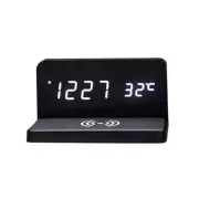 1X(10W Multifunctional LED Charging Alarm Clock Silent Clock Electronic1157