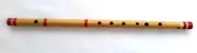 Indian Bamboo Flute A Bass Scale Bansuri 23 Inch in Velvet cover and Rexine case