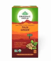 3 x Organic India Tulsi Ginger TEA BAGS 25 Each (Total 75) USA SELLER EXP: 06/25