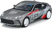 Scale Finished Model Car 1:32 Scale for Toyota GR86 Rally Car Alloy Diecast Simulation Miniature Vehicle Collectibles Die-cast Vehicle(Chrome)