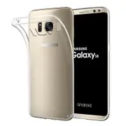Samsung Galaxy s8 s8+ PLUS TPU transparent clear bumper cushion back case cover