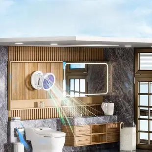 壁掛式小風扇廚房廁所衛生間免打孔墻上電扇浴室床頭宿舍臺式靜音