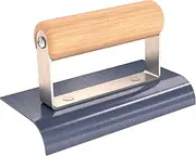 Bon 22-879 6-Inch by 3-Inch Blue Steel Sidewalk Edger with 3/4-Inch Radius and 7/8-Inch Lip with Wood Handle