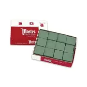 Master Billiard/Pool Cue Chalk Box, 12 Cubes Spruce