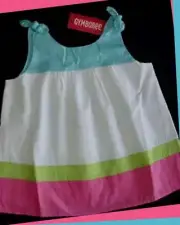 NWT Girls 4 Gymboree “PALM SPRINGS” Cotton Color-block Swing Tank TOP SHIRT