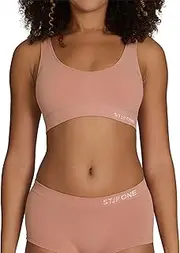 STEP ONE Smoothfit Bra. Ultra-Soft Women's Everyday Bra, Lifts & Supports and Feels Invisible on, Breathable Bamboo Moisture Wicking with Removable Cups