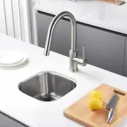 Bar Sink, RV Sink, 15x 13 in Small Undermount Stainless Steel Kitchen Sink