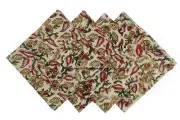 Set 4 PCS 100% Cotton Napkins Table Cloth Table Dinner Party 20" Square Fabric