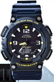 Casio AQ-S810W-2AV SOLAR POWER Watch World Time 5 Alarms 100m WR Dig Ana New