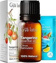 Gya Labs Tangerine Essential Oil for Skin, Diffuser - Aromatherapy Essential Oil Tangerine for Fragrances & Candles - Zesty, Sweet & Fresh Scent (10 ml)