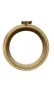 Wooden Embroidery Hoop Ring Frame 6” x 6pc Brass Screw 5ply Needlework & Crafts