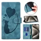 Cat Pattern Leather Wallet Case For Samsung Galaxy S24 S23 S22 S21 A35 A24 A15