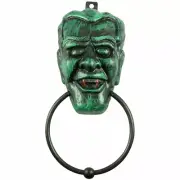 Horrifying Fanged Vampire Monster Door Knocker Eerie Green NEW on Card FREE SHIP
