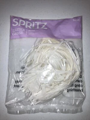 SHREDDED GIFT BASKET EASTER GRASS TABLE DECORATION-ARTS & CRAFTS White - 1
