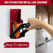 16oz Metal Can Crusher Aluminum Seltzer Soda Beer Bottle Smasher Wall Mounted