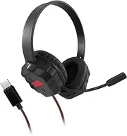 Shintaro Rugged Kids Headsets with Boom Mic, USB-C, Twistable Headband, Adjustable, 40mm Driver for Smartphones, Tablets, and PC