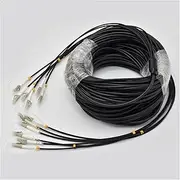 6 Core OM3 TPU Shielded Patch Cable, 60m-120m, 6C, SC, LC, FC, ST, Multimode, 6 Fibers, for Outdoor, 80m, 100m (70m LC-LC)