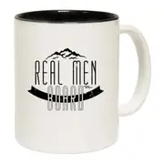 Power Monkeez Real Men Board Snowboarding Mug Cup