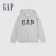 【GAP】男童裝 Logo連帽外套-灰色(429331)