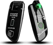 Wireless Guitar System, Rechargeable Guitar Transmitter Receiver High-Grade Electric Guitar Wireless System Support Multi Channels and Long Battery Life for Electric Musical Instruments (Black)