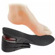 Men Height Increase Insole Shoe Lift Women Heel Pad Cushion Insert 3 Layer Tall