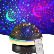 Timer Star Light Projector with Remote Control,Rotation and 16 Colors Projection