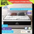 STARRY EUCALYPT Mattress Pocket Spring Double Size Cool Gel Euro Top 32cm