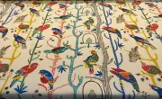 Waverly Bird House Parrots Chatter Prism Fabric by the yard