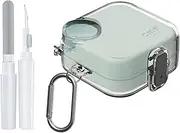 POZCIS for CMF Buds 2 Plus/CMF Buds 2 / CMF Buds Pro 2 Case with Safety Lock, Flexible TPU Clear Protective Case with Cleaner Kit & Carabiner Accessories Set(Clear)