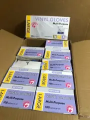 Netcare Multi-Purpose Vinyl Gloves - LARGE (10 Boxes / 100 Gloves By Wt per Box)