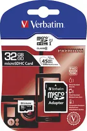 32GB Verbatim MicroSDHC Class10 Memory Card