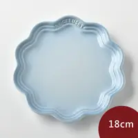 在飛比找PChome24h購物優惠-Le Creuset 蕾絲花邊盤 18cm 海岸藍