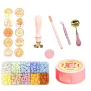 Wax Seal Stamp Kit 17Pcs, Heater, Coloring Pen, Perfect Decoration for3888