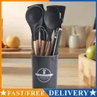 12Pcs Silicone Spatula Set Cooking Tools Kit Non-Stick Spatula Set for Kitchen A