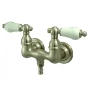 Elements Of Design DT0318PL Double Handle Wall Mounted Clawfoot - Nickel