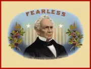 Vtg Look Fearless Cigar Box Label NEW Metal Sign: Edward Everett Commemorative