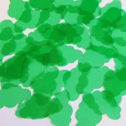 Sequin 24 x 40mm Shape Cloud Vinyl Go Go Trans Green. Made in USA