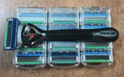 New Gillette Proglide Razor and 3 packs of 4 refill blades 12
