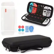 Carrying Case Bag &Shell Cover&Tempered Glass Protector For Nintendo Switch OLED